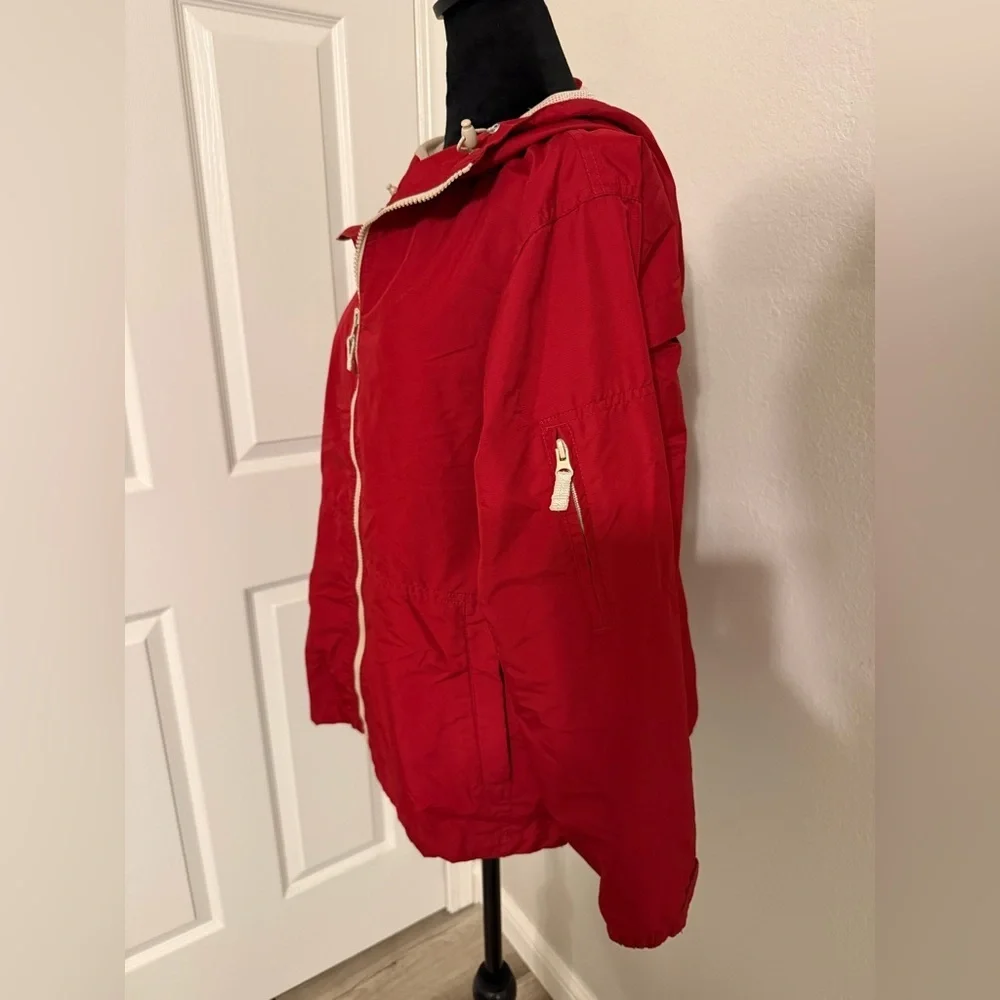 Eddie Bauer Red Zip-Up Jacket - Vintage